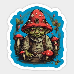 Goblincore Goblin Cottagecore Vintage Sticker